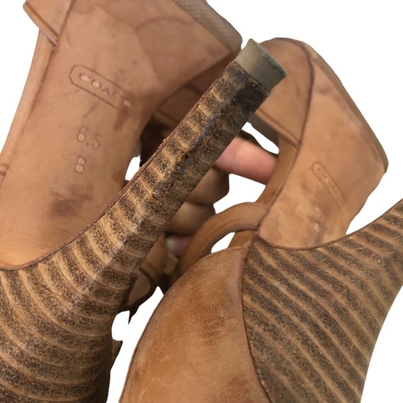 COACH Open-toe Brown Pumps - Picture 11 of 16